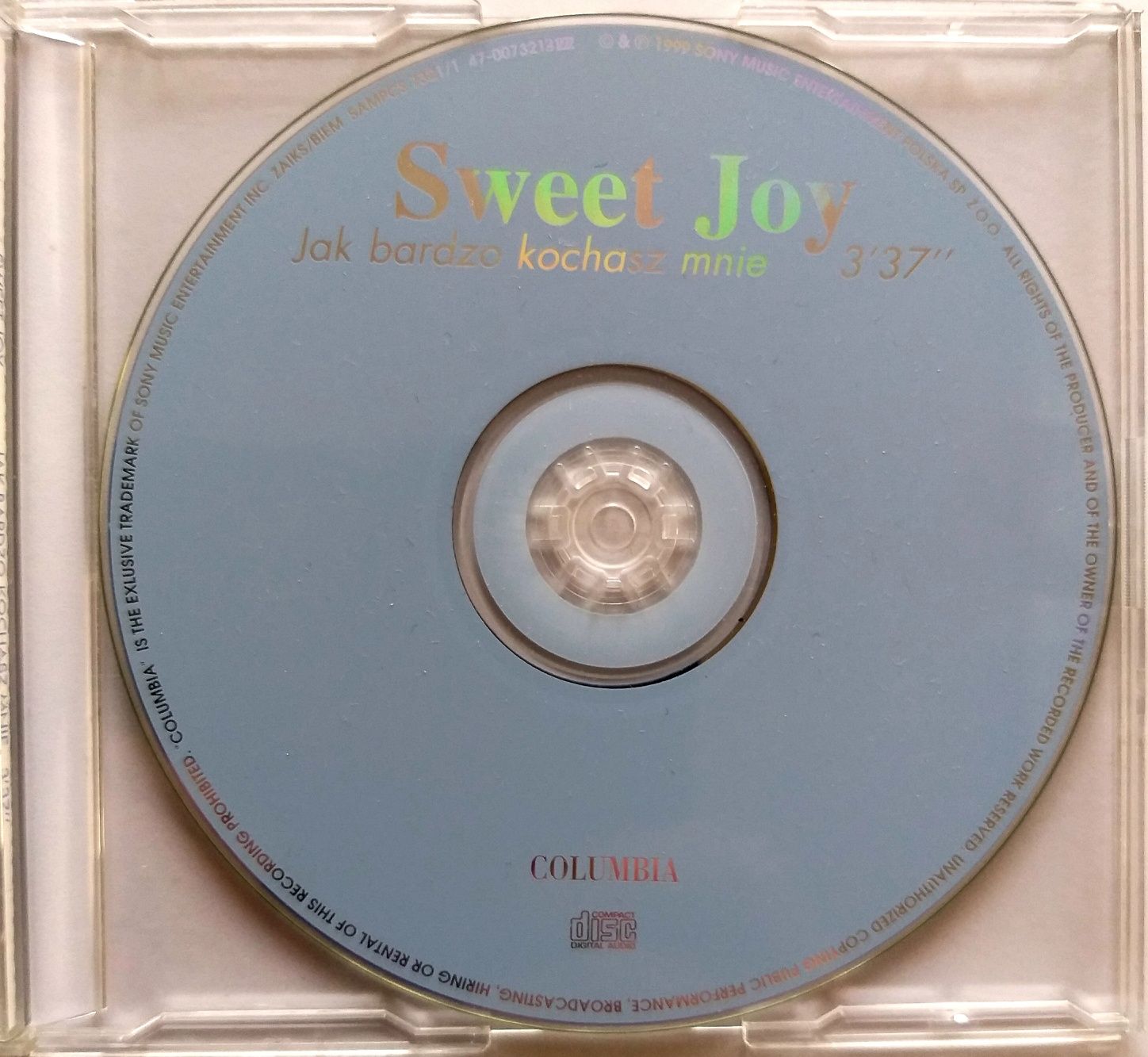 CDs Sweet Joy Jak Bardzo Mnie Kochasz 1999r