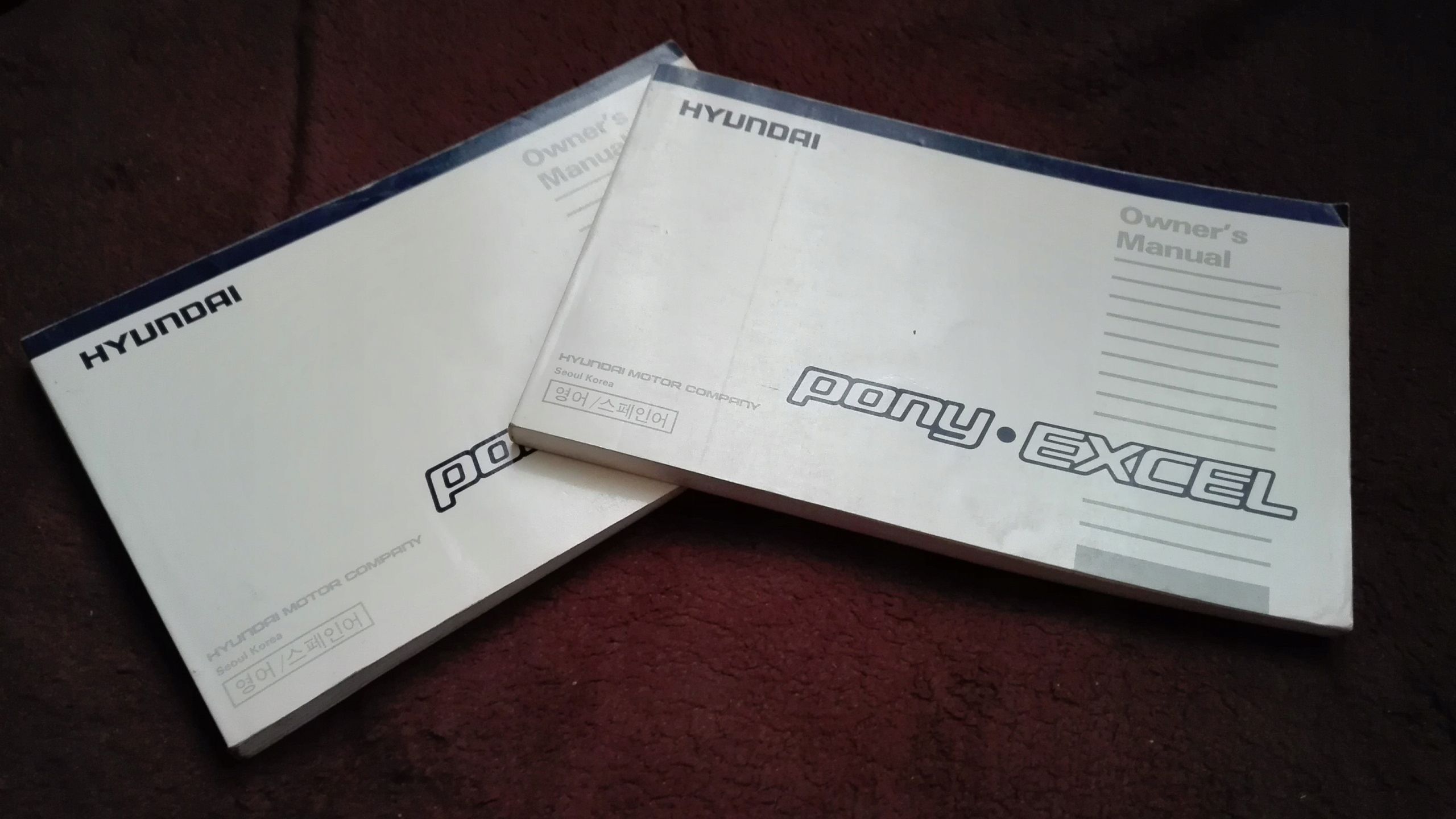 Hyundai Pony Excel Instrukcja Obslugi Ksiazka 1989