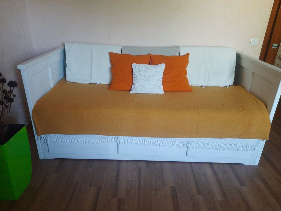 Кровать з натурального дерева (безкоштовна доставка)