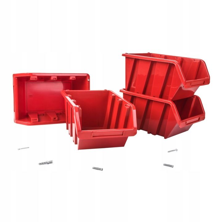 20x Pojemnik Magazynowy Kuweta Warsztatowa Np4 Red