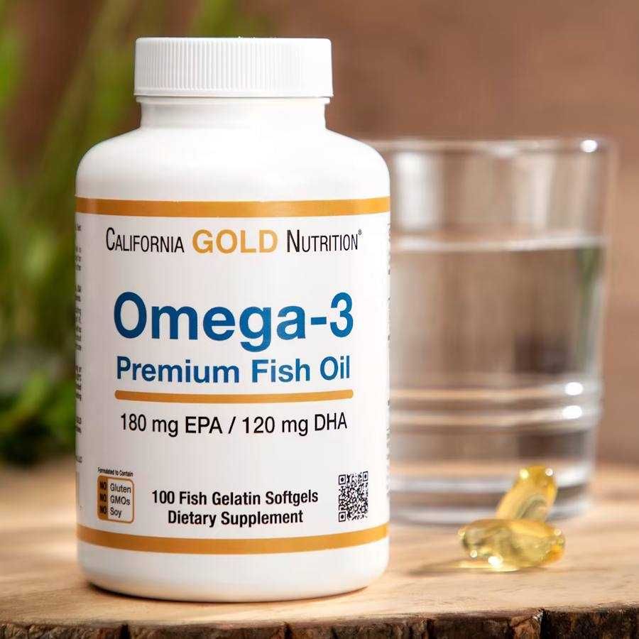 California Gold Nutrition, омега-3, риб’ячий жир 100 капсул