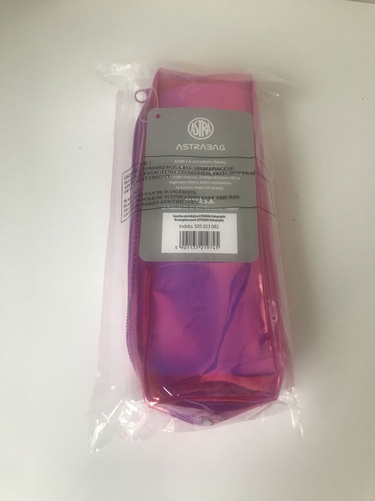 Piórnik/ saszetka prostokątna Astra holographic