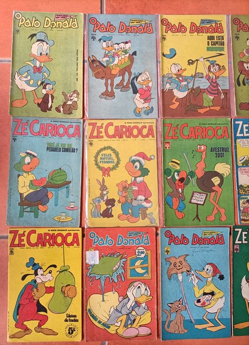 68 Livros desde 1957, Pato Donald/Zé Carioca anos 60/70 e 8 Liv. Cláss
