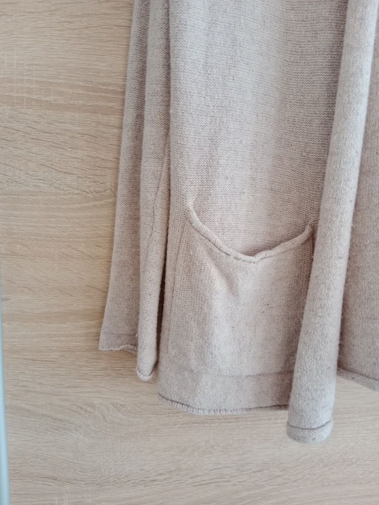Beżowy kardigan damski sweter Reserved m