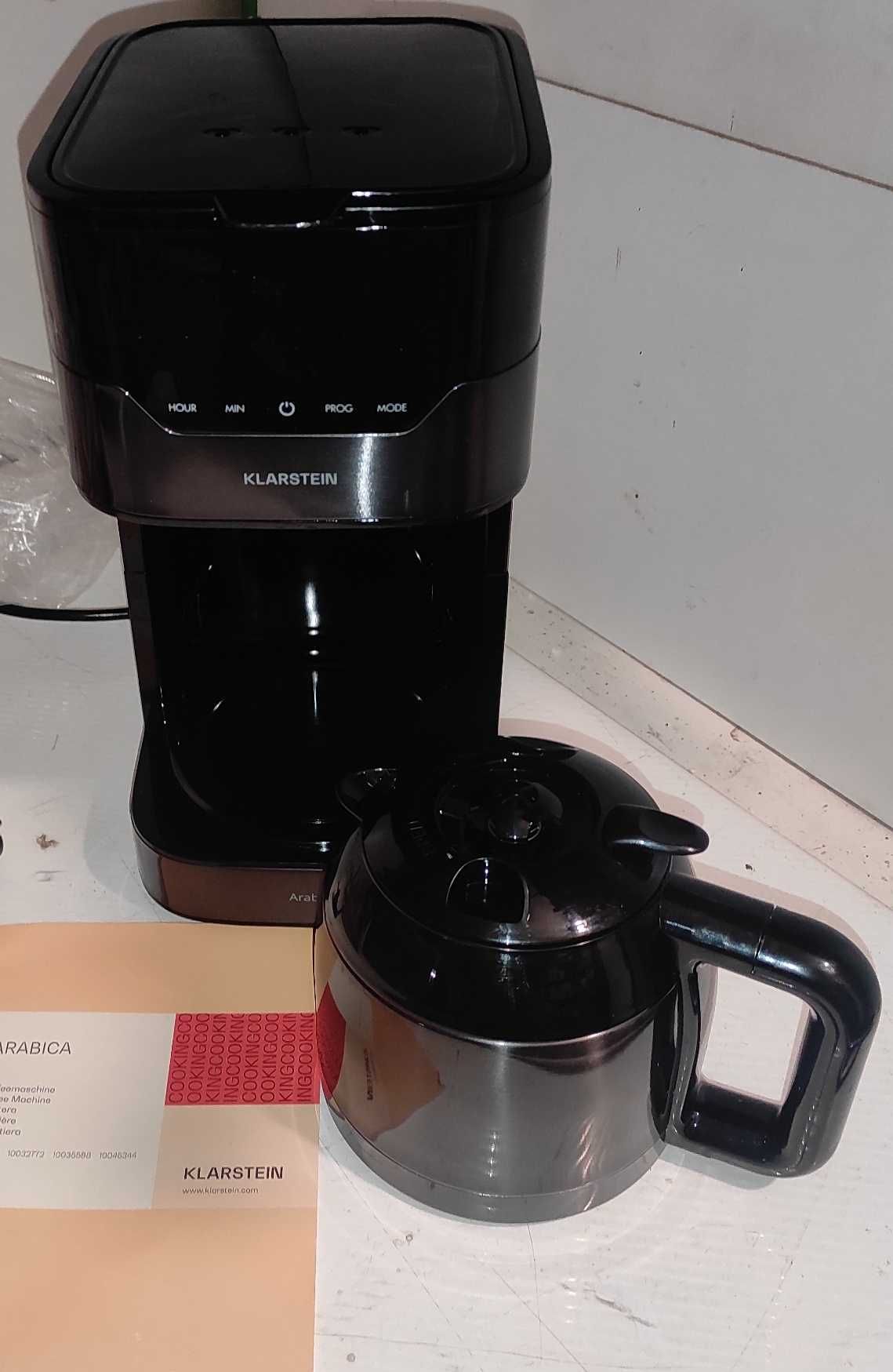 Кавоварка Klarstein Arabica 800W сенсорне управління 12 чашок 1.2 л