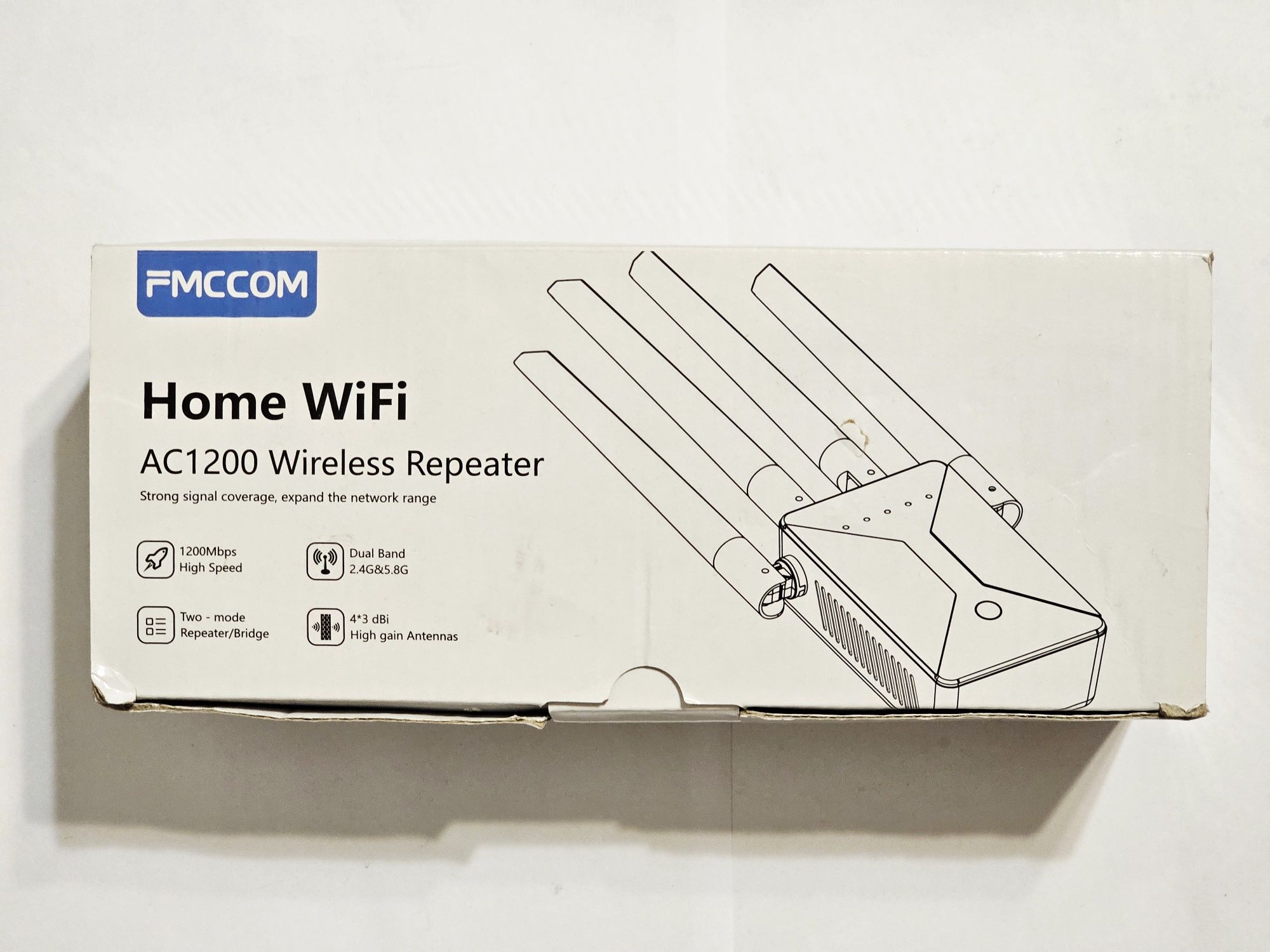 Репітер підсилювач Wi-Fi сигналу 2.4/5.8 гГц FMCCOM