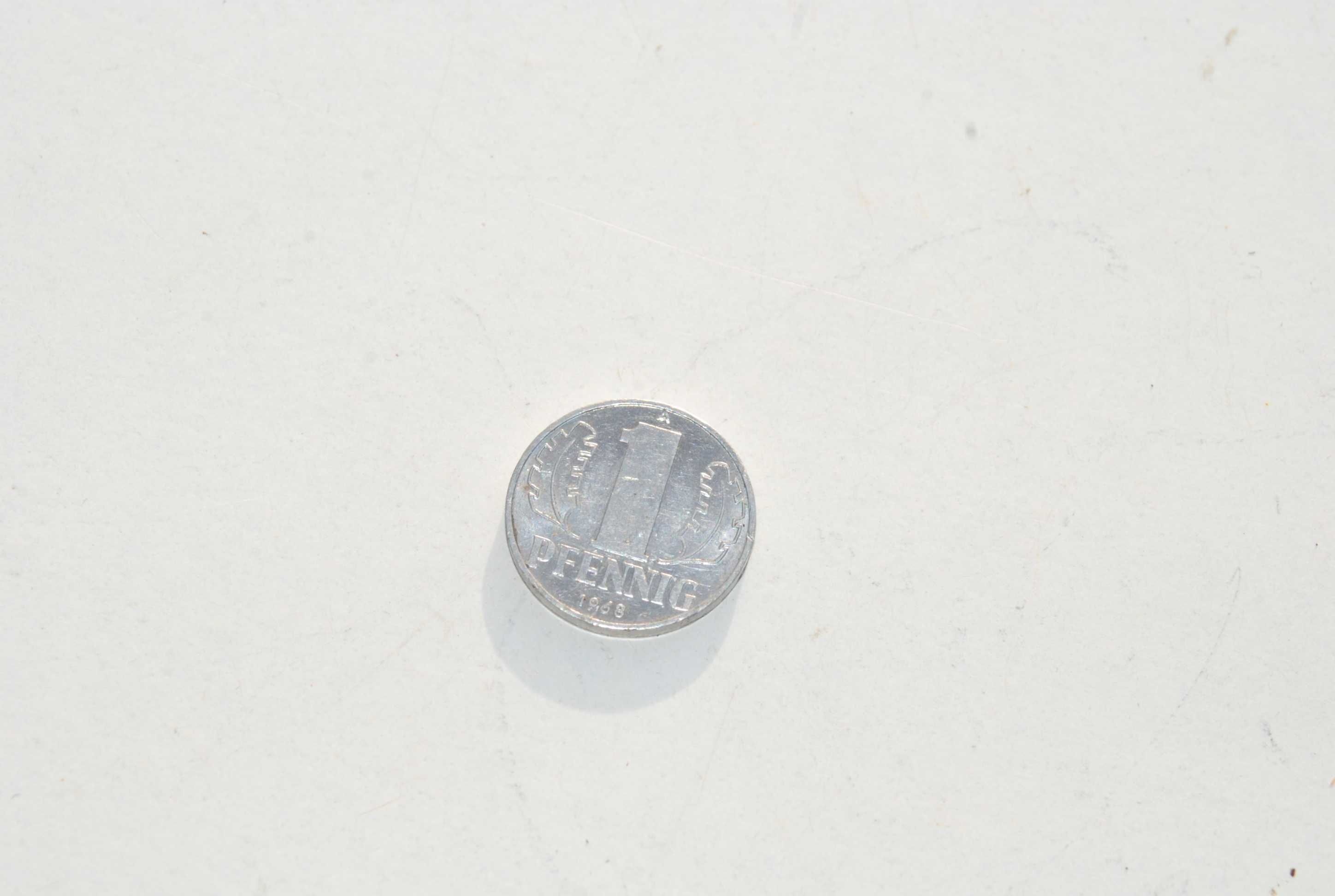 Stara moneta 1 Pfennig fenig 1968 Niemcy NRD unikat antyk