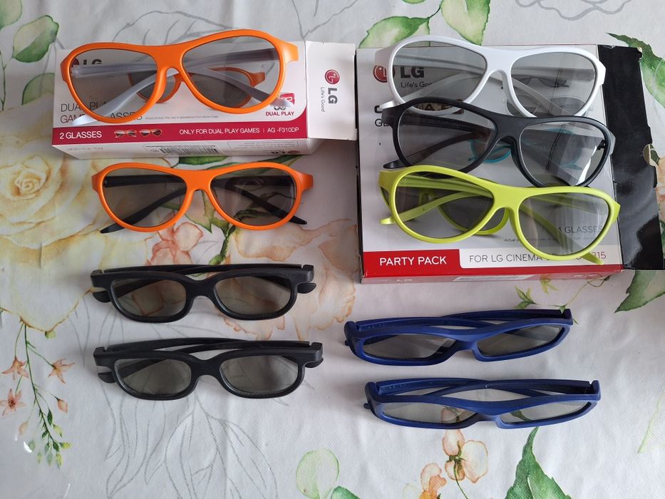 Okulary 3D LG 9szt