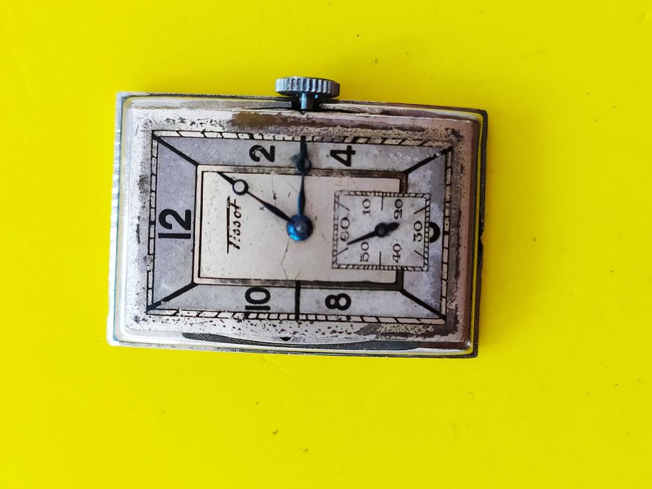Prostokątny Tissot Art Deco,z 1936 roku, tarcza Sector  nieodnawiana