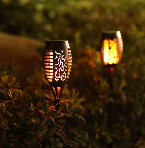 Садовые светильники на солнечной батар LED 12 шт  садові світильники