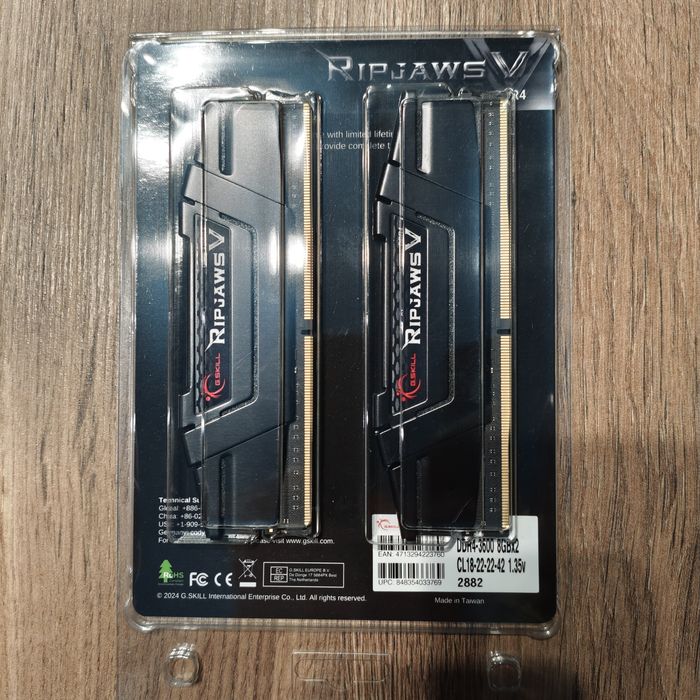 ОЗУ G.Skill DDR4-3600 16gb (Kit of 2x8gb),  Kingston SSD 480GB