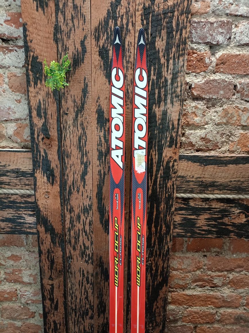 Narty biegowe Atomic World Cup Red C. 185 cm z wiązaniami SNS Nowe