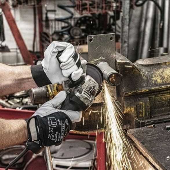 Rękawice Ochronne Tekson Practical 1252 Skóra Kozia Z Rzepem L 12 Par