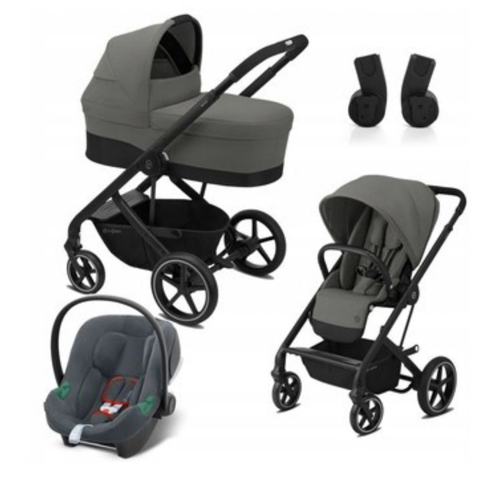 Коляска 3 в 1 Cybex Balios S Lux BLK Soho Grey