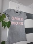 T-shirt XS szary top bluzka oodij koszulka jak nowa bawełna