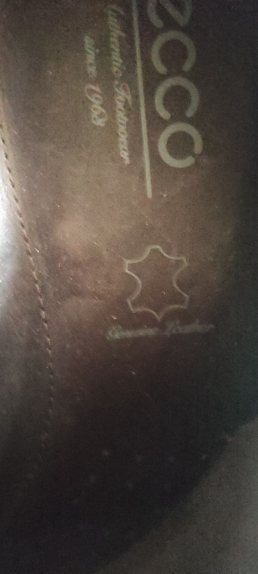 Buty pantofle męskie skórzane Ecco r.43 czarne
