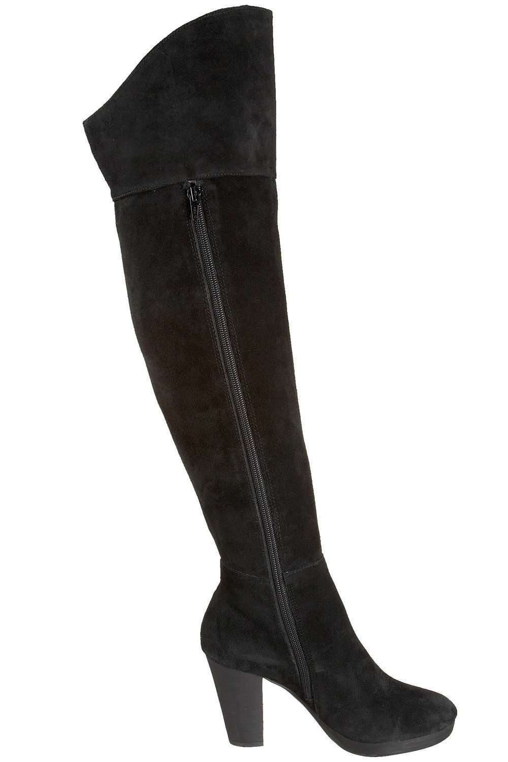 Muszkieterki kozaki za kolano Nine West Aloysa czarny zamsz 38