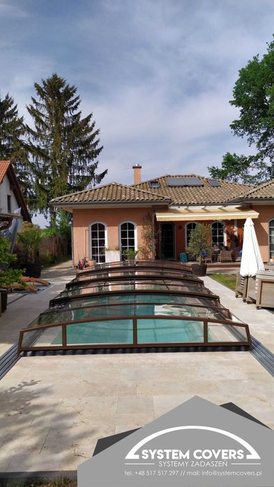 Zadaszenie basenowe, basenu,  370 x 1053 x 80 cm - System Covers