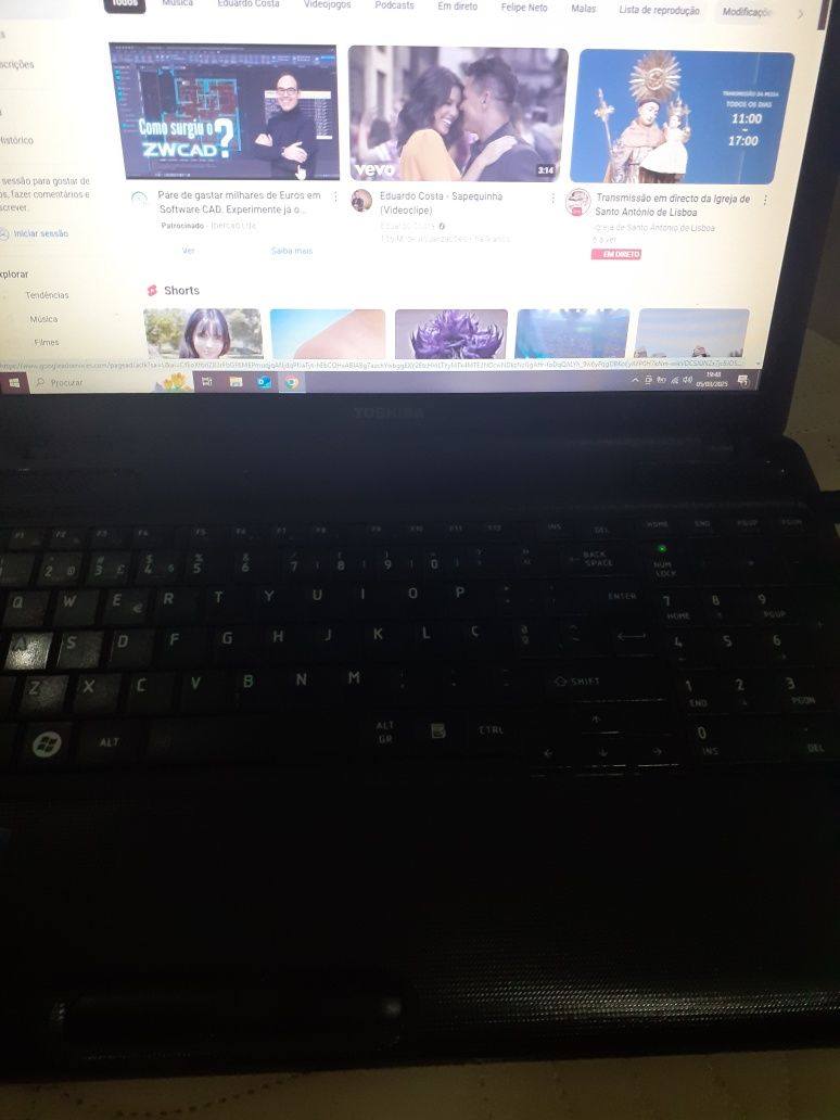 Portátil Toshiba