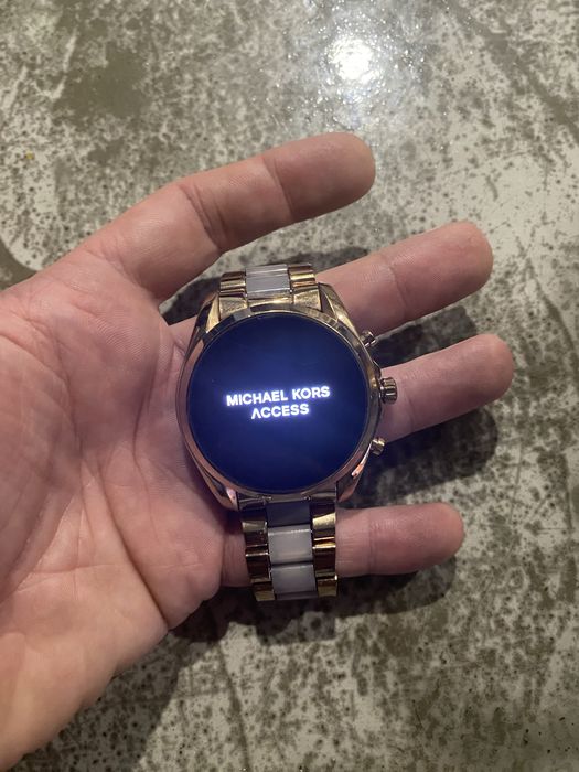 Michael kors relógio digital rosa gold