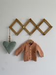 Sweter morelowy 56 na guziki jak newbie bawełna