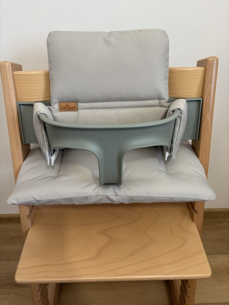 Nowe wodoodpornw poduszki do Stokke Tripp Trapp 2w1 szary popiel