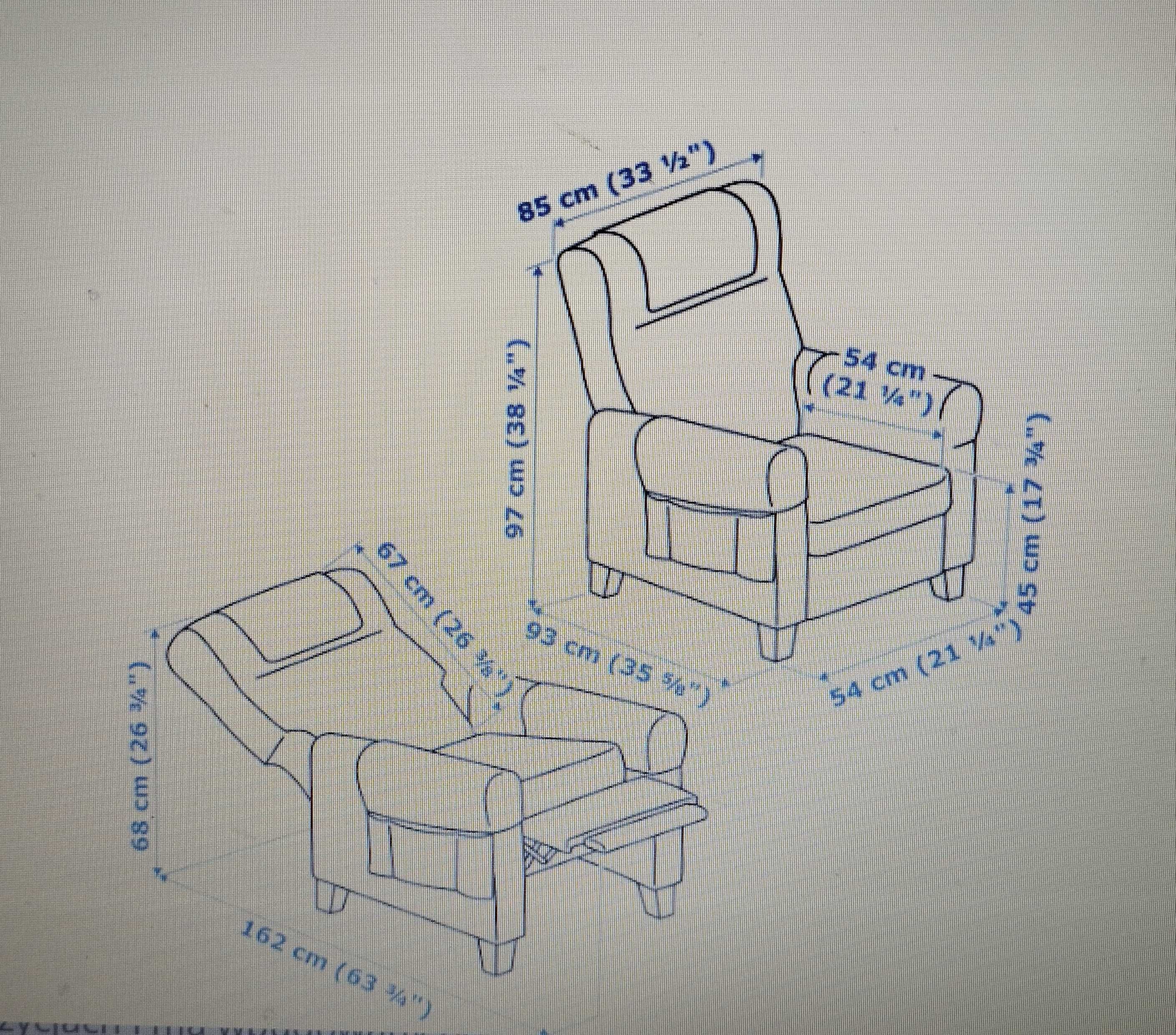 Fotel MUREN IKEA stan idealny