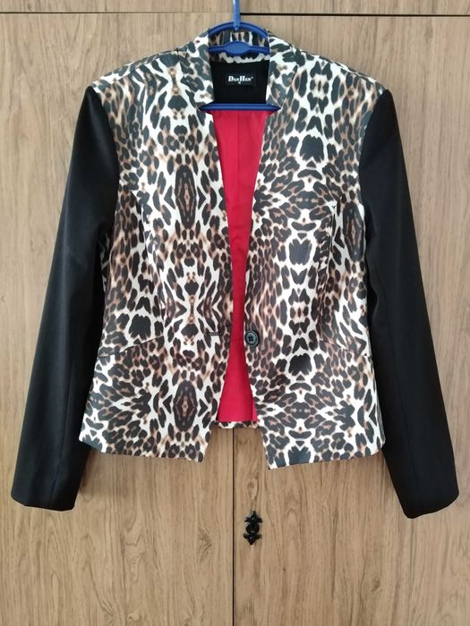Nowa Dan Hen polska marynarka żakiet panterka cętki pantera 38 40 M L