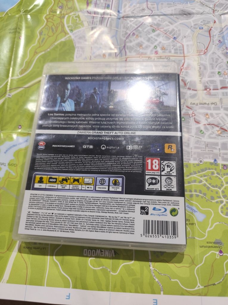 GTA V PlayStation 3. Ps3 GTA 5 + mapa