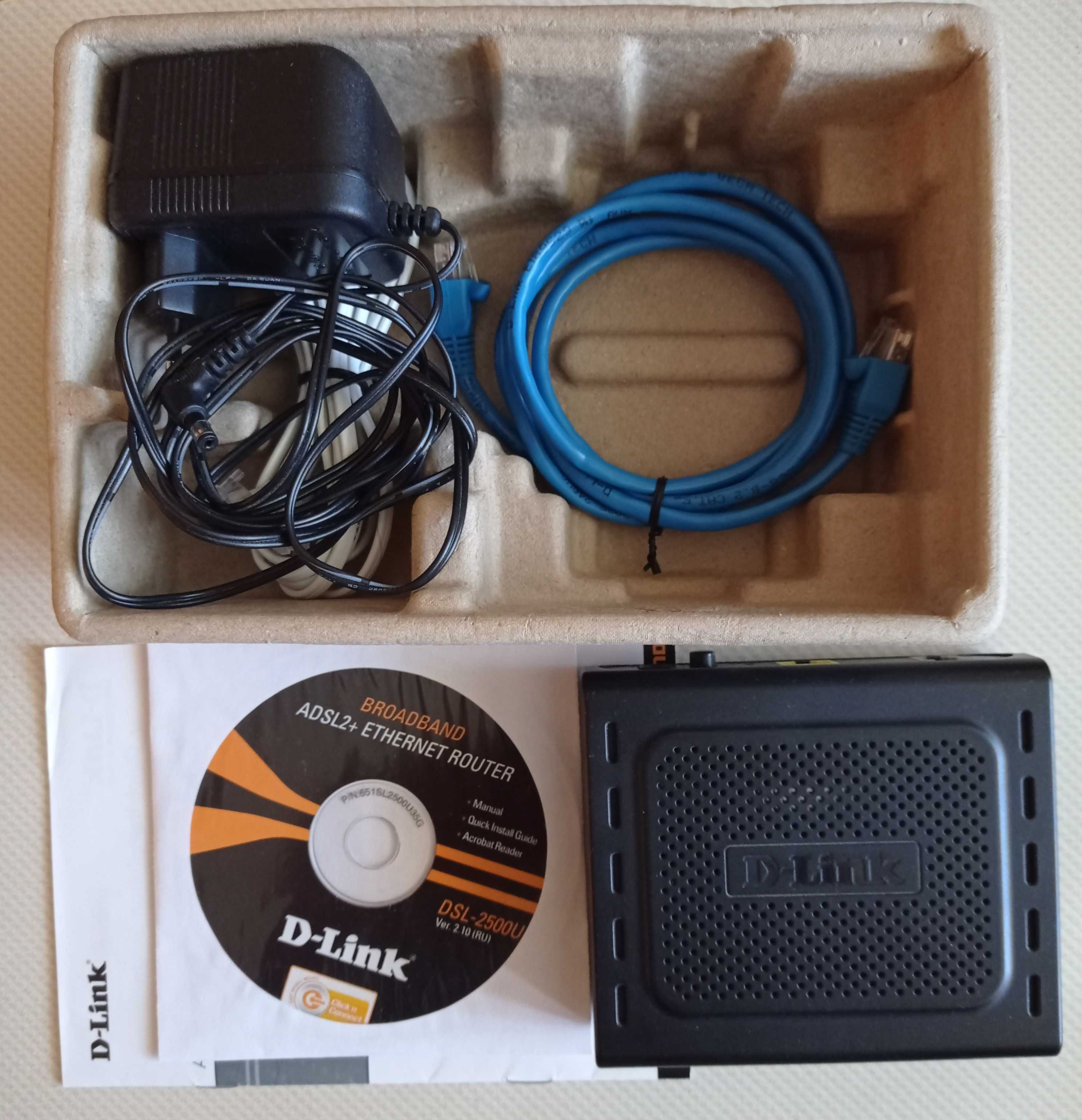 D-Link DSL - 2500U ADSL2+ Ethernet Router