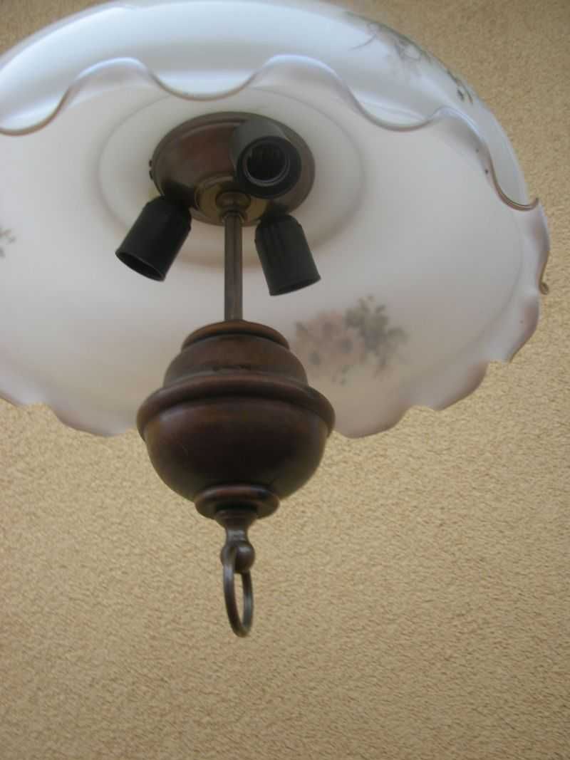 kolekcjonerska lampa stary żyrandol z regulacją wysokości