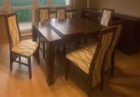 Lite drewno! Drewniany stół i 6 krzeseł