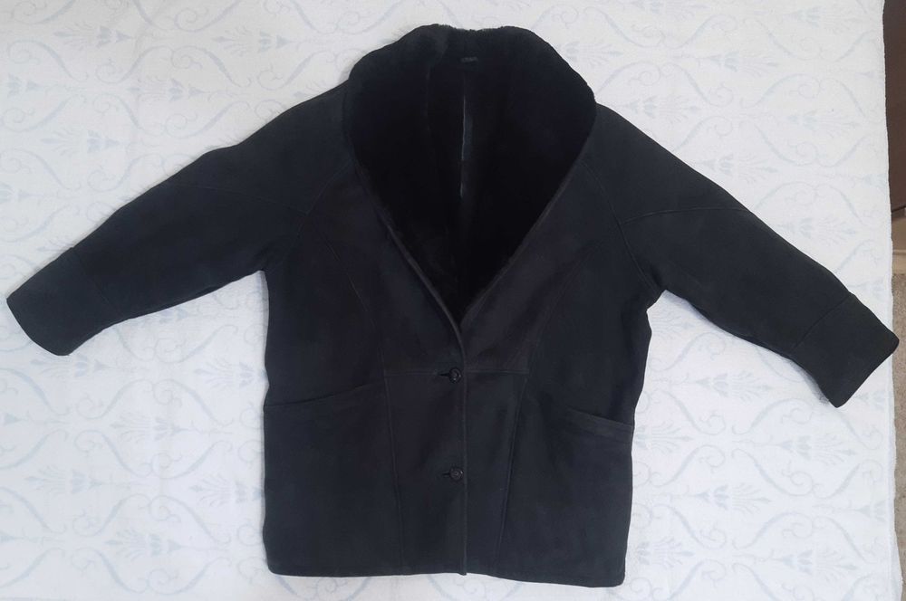 Куртка з овчини нова, модний крій. Original shearling, Італія. Рр48-50