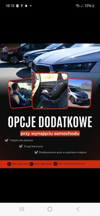 Wypożyczalnia aut Car-nij-sie Kbrent