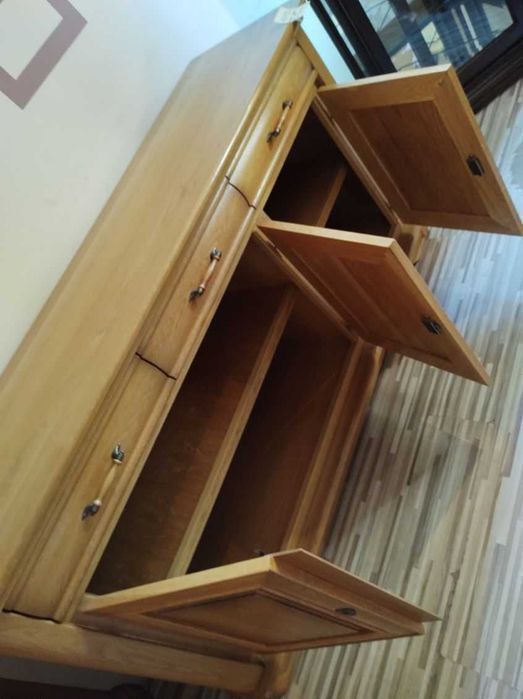 Komoda drewniana dębowa jasna elegancka solidna FV DOWÓZ