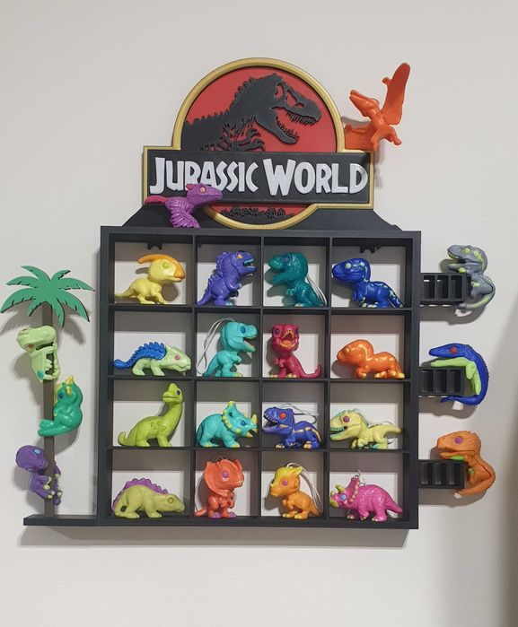 Półka na figurki kinder joy Jurassic World mini funko pop