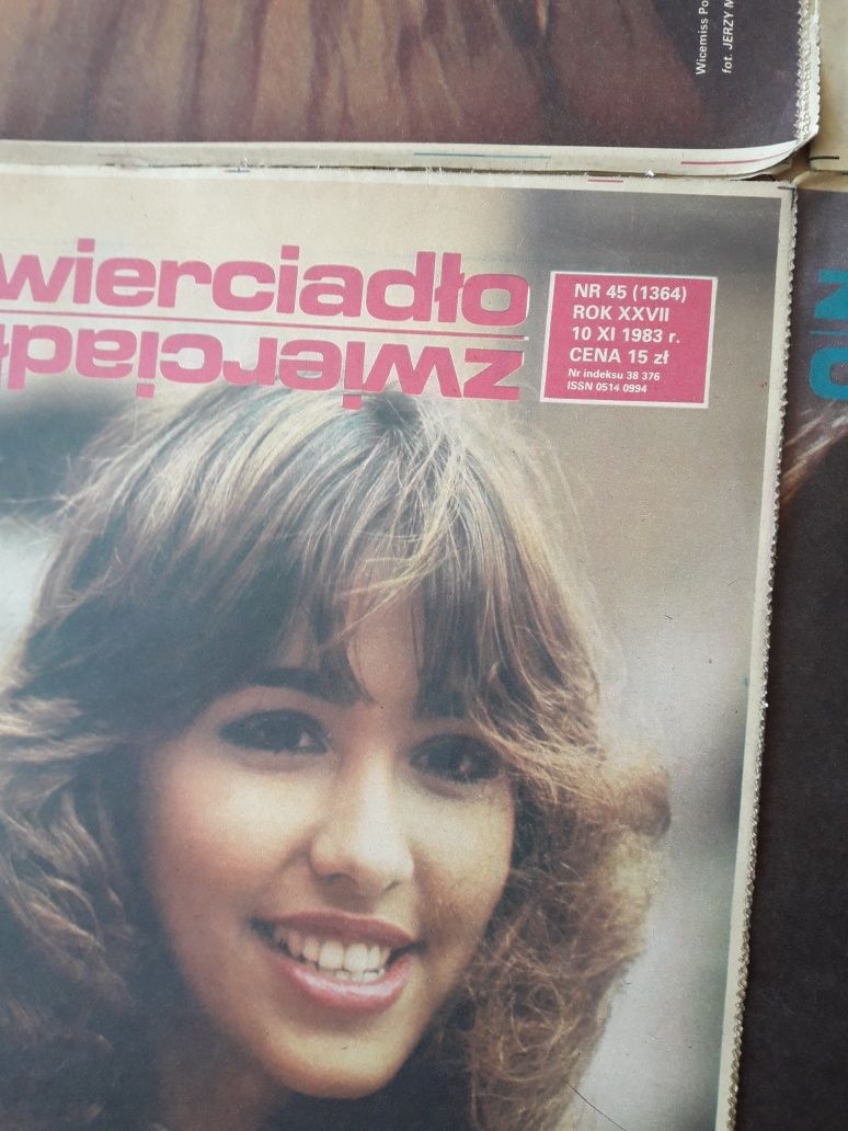 Stare gazety zwierciadło 17 sztuk lata 1983/1984