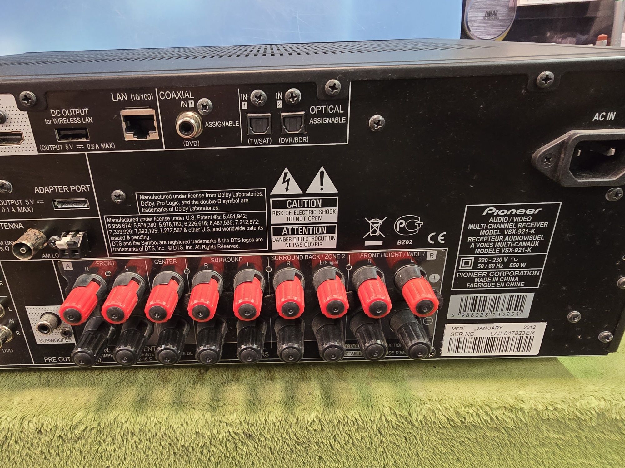 PIONEER VSX-921 multimedialny amplituner kina domowego 7.1 + 2.