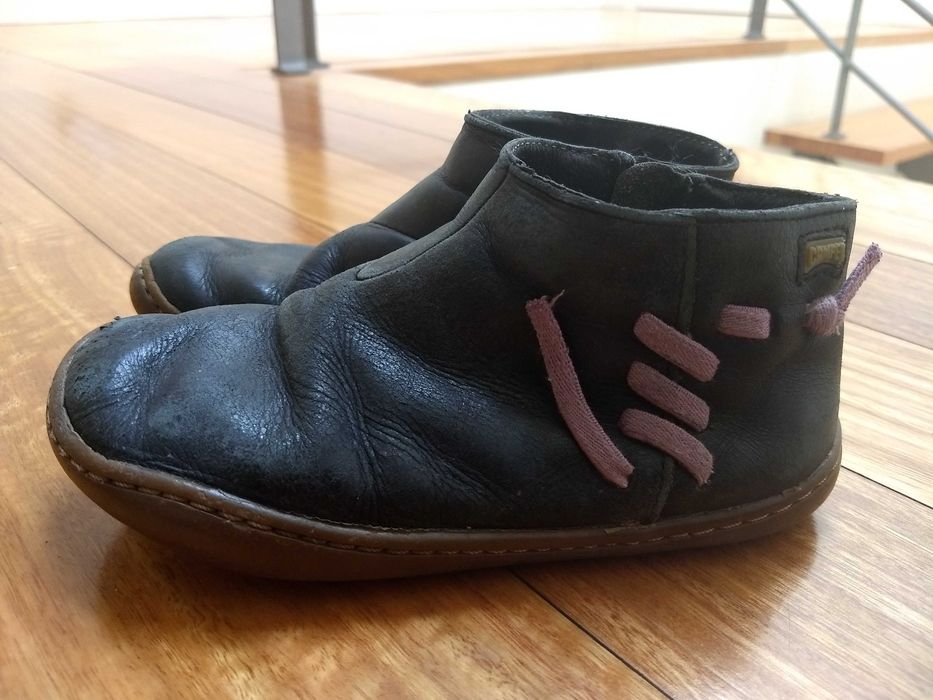 Sapato bota Camper Peu para Menina em azul marinho