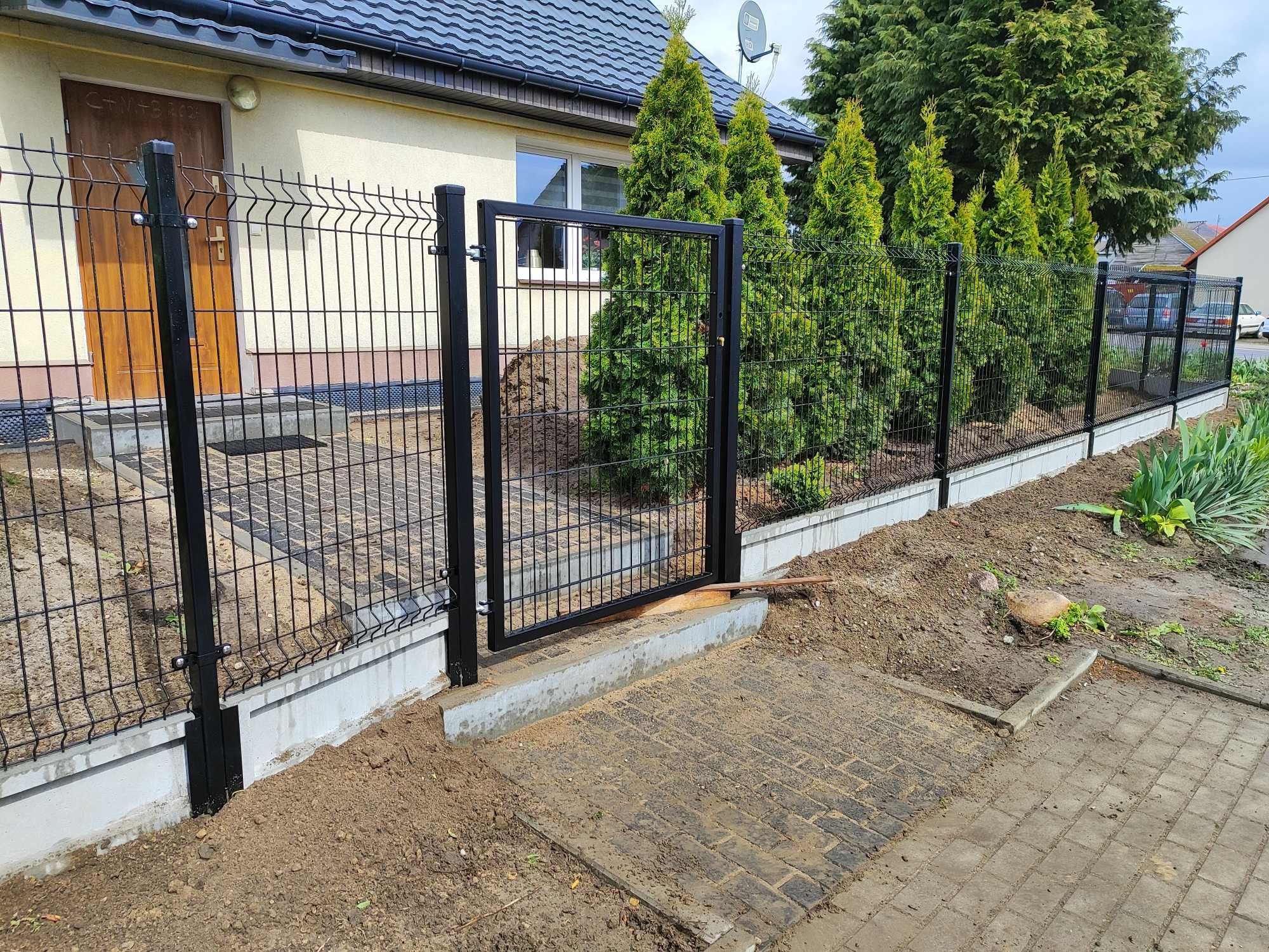 Ogrodzenie panelowe 3d 153cm fi4 podmurówka 25 cm Profesjonalny montaż