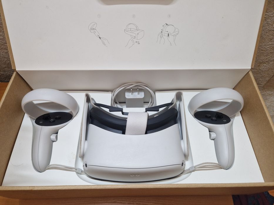 Окуляри VR Oculus Quest 2(128Gb) весь робочий комплект з коробкою