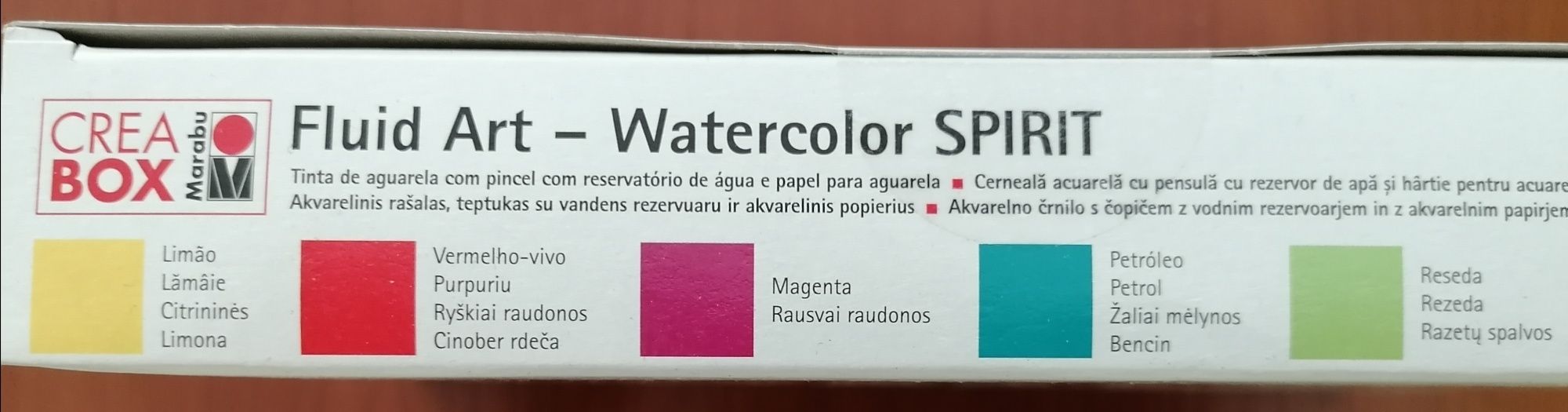 Kit de tinta de aguarela, papel e pincel com reservatório de água Novo