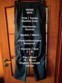 TCM / Weather Gear  Męskie spodnie przeciwdeszczowe, S-M, Pas 70-90 cm