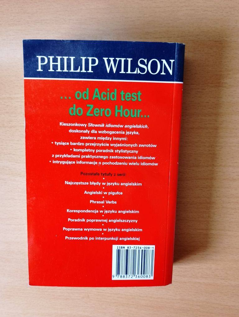 SŁOWNIK idiomów angielskich Philip Wilson, książka, angielski