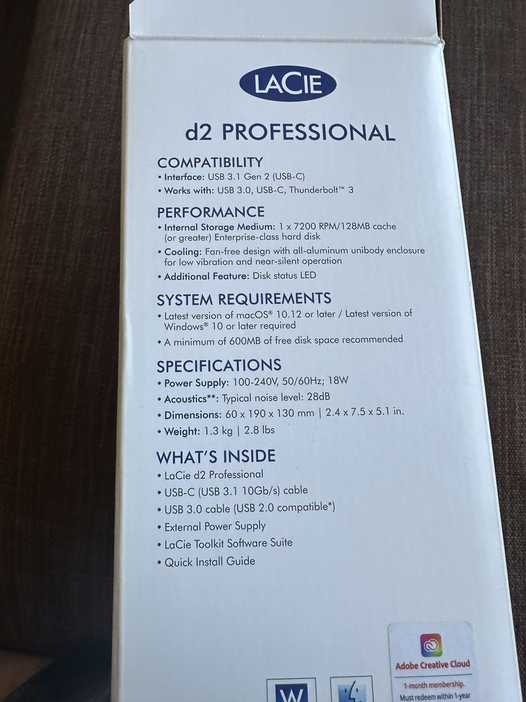 Жесткий диск LaCie d2 Professional 16 TB 3,5”