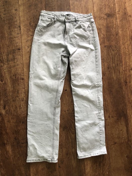 Szare dzinsy damskie 42