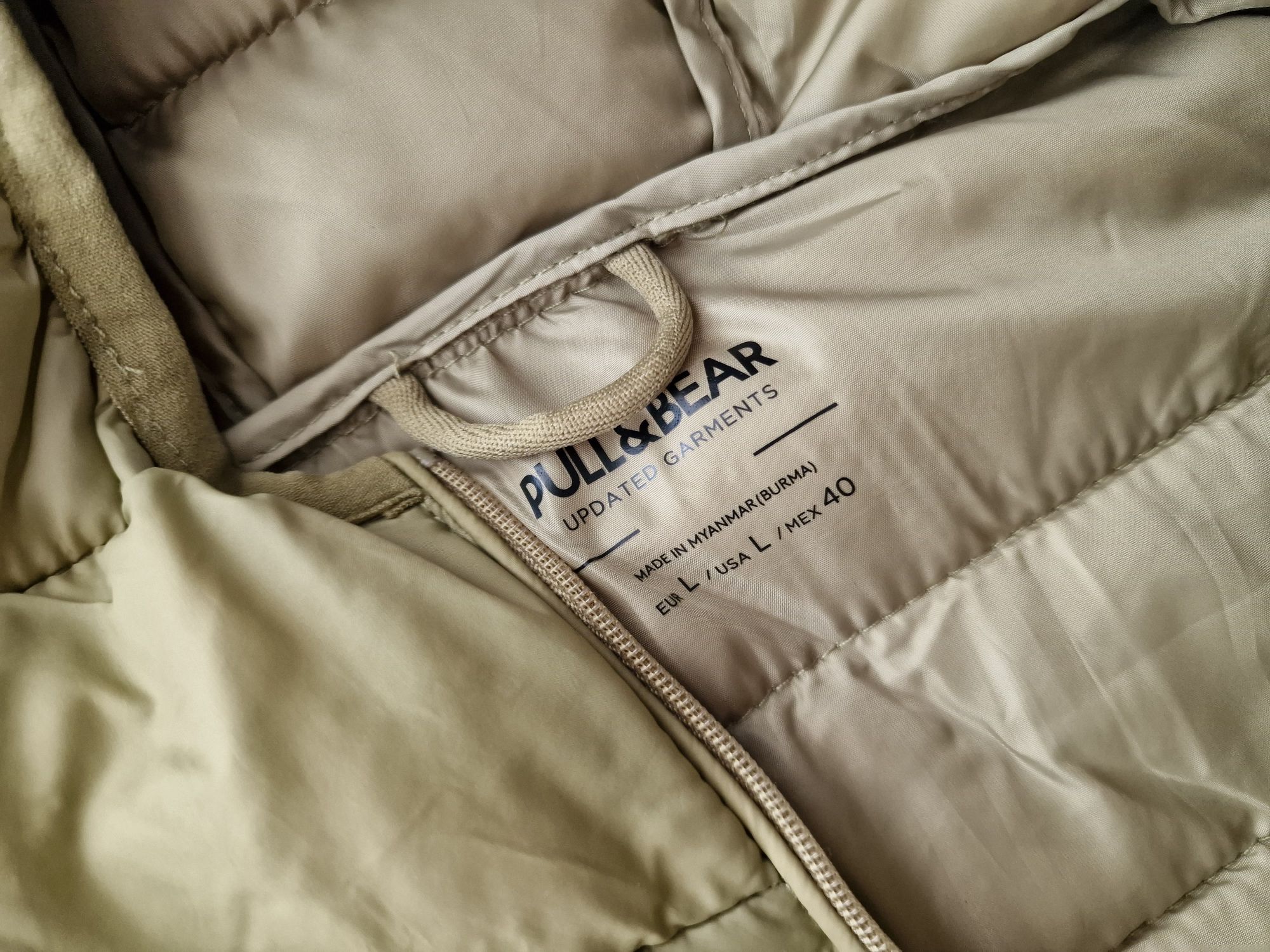 2 kurtki wiosenne jesienne pikowane stradivarius pull&bear 38/40 khaki