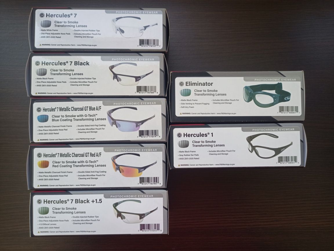 Фотохромные очки Global Vision Hercules-7, Hercules-1, Eliminator-24