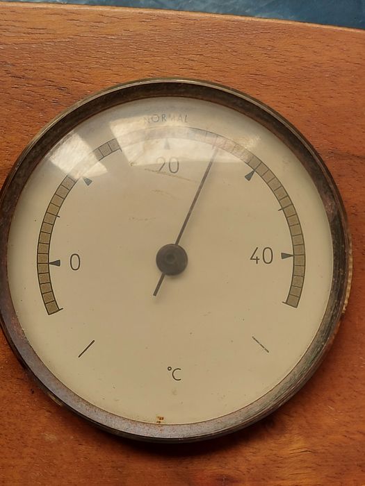 Stary barometr stacja pogody firma FISCHER