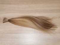 Włosy naturalne słowiańskie 50cm blond pasemka ok. 100 pasmek / 72g